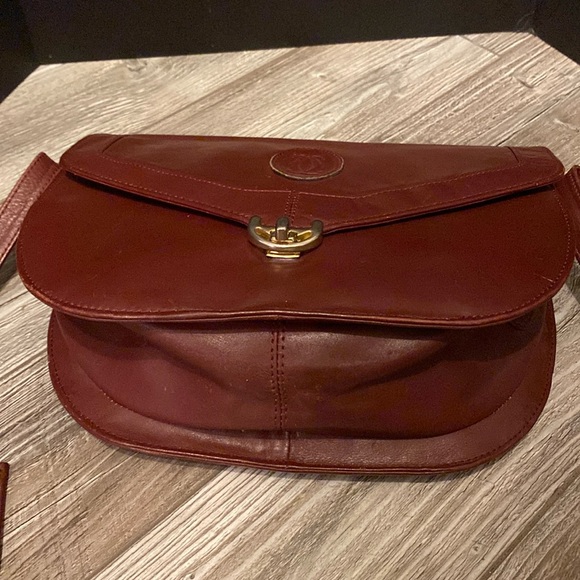 Vintage Cartier Burgundy  Calf Leather  Bag - Picture 11 of 16